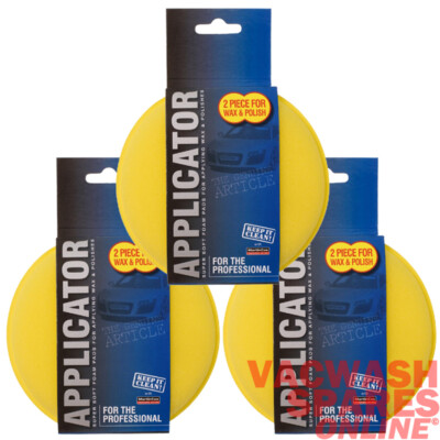 3 PACKUNGEN SCHAUMSTOFFPOLITUR & WACHS APPLIKATOR PADS - VALETING - DETAIL - VERBÄNDE