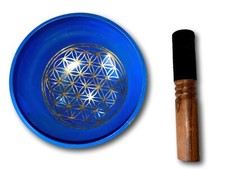 Blue Genuine Nepalese Singing Bowl Made In Nepal B Note Crown Chakra Zen Life