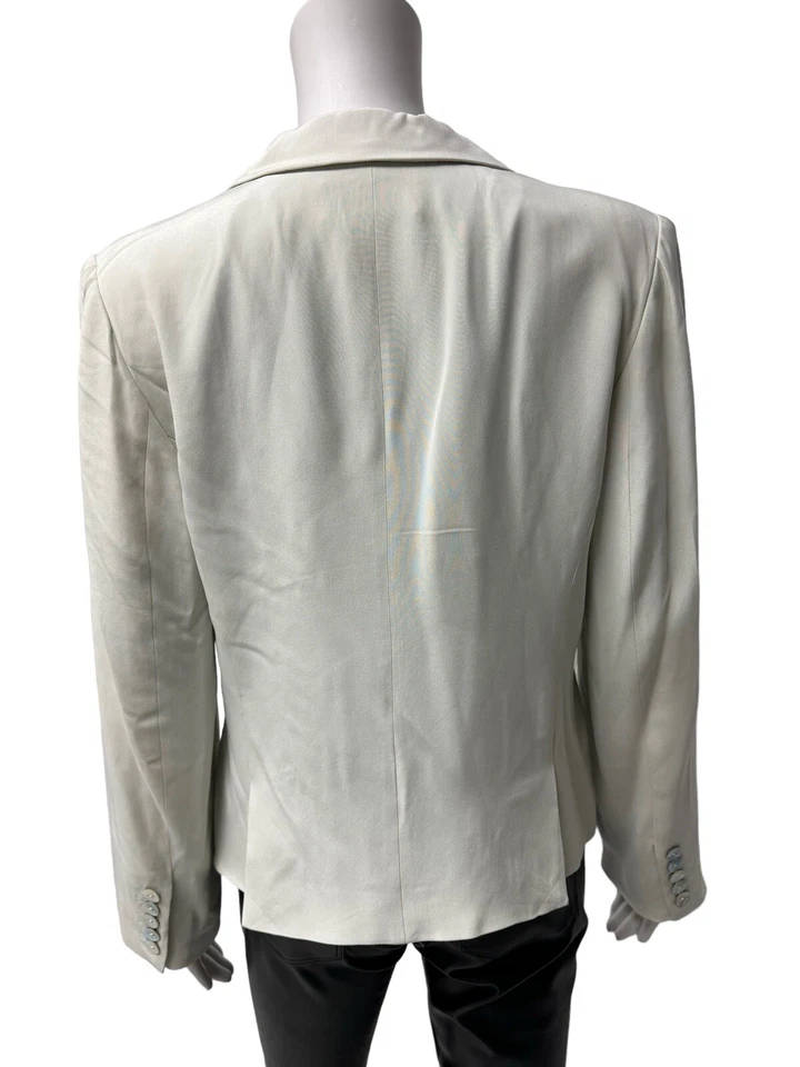 Blazer Blooming Dale para mujer claro como nuevo con cuello de un botón talla 12P Foto 4 de 4