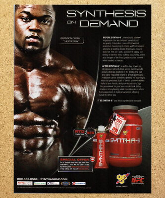 BSN Syntha-6 Brandon Curry the Prodigy - Magazine Print Ads Ephemera Art 2009