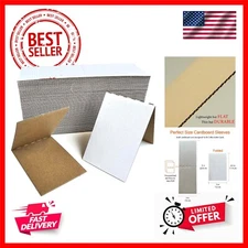 96 Packs Cardboard Sleeves for Sports Card Protectors, 3" x 4.5" Corrugated C...