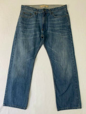 Marks And Spencer Men's Blue Denim Straight Leg Jeans Size W 36 L 29