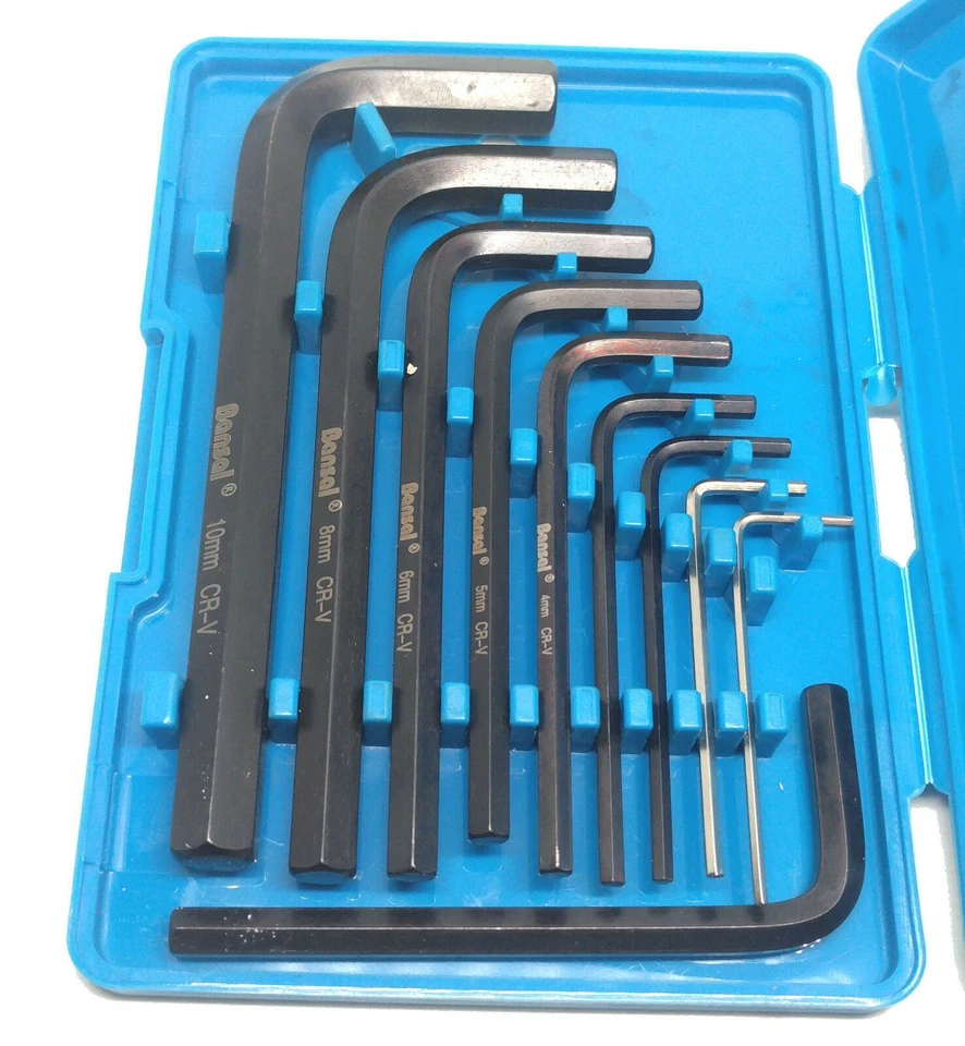 Allen Key Tool Set Of 10 1.5mm, 2mm, 2.5mm, 3mm, 4mm, 5mm, 5.5mm, 6mm, 8mm, 10mm - Image 2 of 4