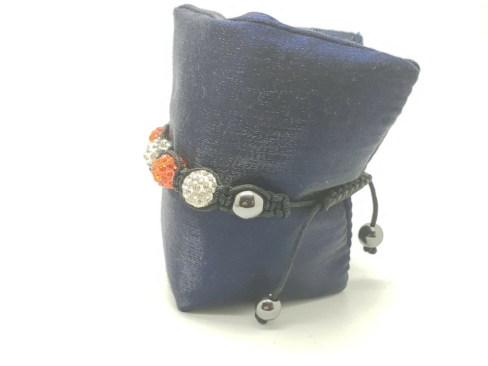 BodyJ4You Bolas Disco Transparente y Rojo Cuentas Cristales Ajustable Helado Pulsera Foto 2 de 4