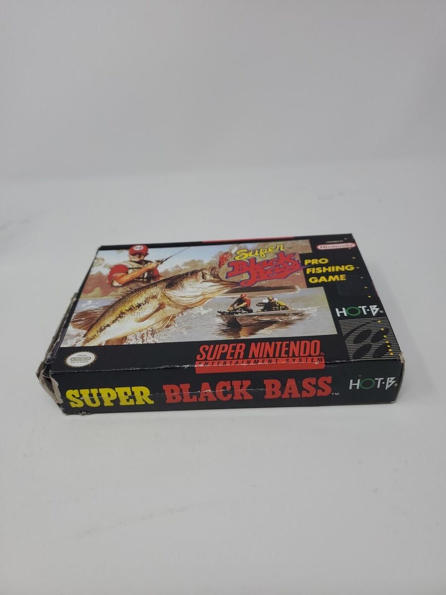Super Black Bass SNES Super Nintendo Complete With Box And Super Black Bass SNES Super Nintendo Complete With Box And