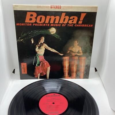 BOMBA! MUSIC OF THE CARIBBEAN LP 1961 MONITOR RECORDS MFS 355 Vinyl VG+
