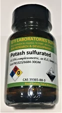 Potash, sulfurated, 41.8%, lumps, for synthesis, 30g