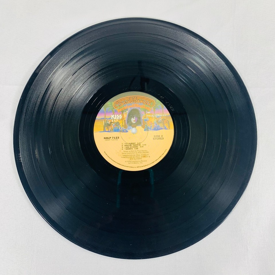 Vintage 1978 KISS Paul Stanley Album LP Vinyl Casablanca NBLP 7123 BS