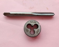 1set HSS 1/4-28 UNF right-hand Plug tap and die Thread Threading Tool