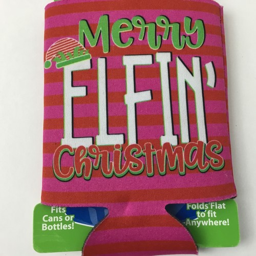 FUNNY/FESTIVE CAN/BOTTLE HOLDER KOOZIE/COOZIE! CHRISTMAS SEASON! - Picture 3 of 3