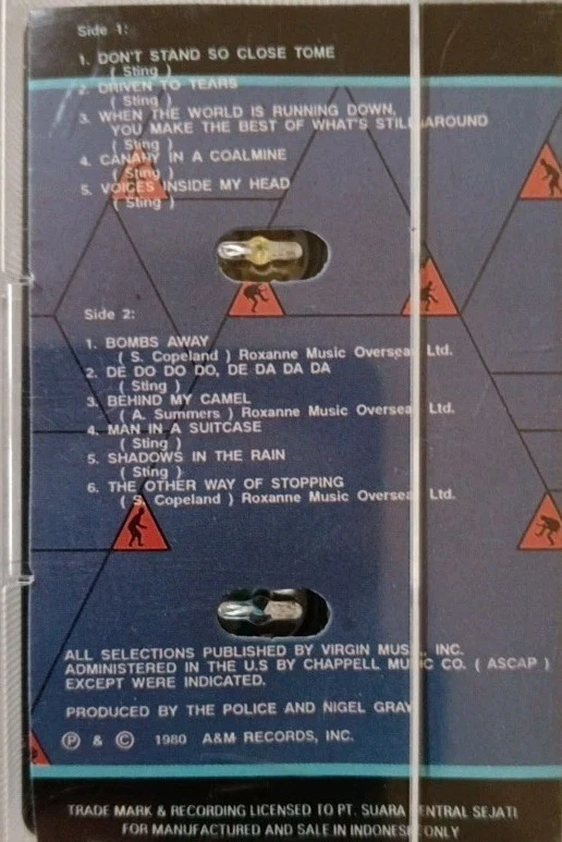The Police-Zenyatta Mondatta Cassette Album.1980 A&M Indonesia 393720 4. - Image 2 of 4