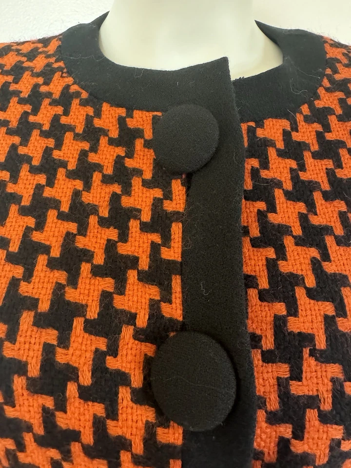 Blazer de lana vintage años 80 Lillie Rubin exclusivo pata de gallo Foto 2 de 4