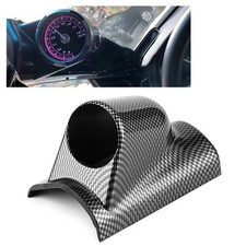 52mm Car Gauge Holder Carbon Fiber Pattern Single Hole Meter A-pillar Pod Rack