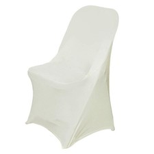 50 IVORY Folding Stretch SPANDEX CHAIR COVERS Wedding Supplies Home Decorations