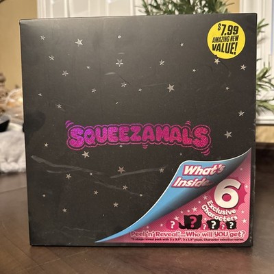 Squeezamals Squishamals *MYSTERY BOX* Set Of 6 Exclusive 1.5  To 3.5  Squishies