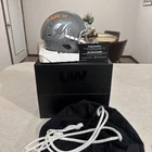 Fanatics Under Wraps De’von Achane Autographed Miami Dolphins Mini Helmet-Slate