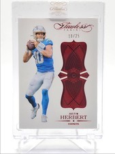 JUSTIN HERBERT 2025 FLAWLESS RUBY GEM DIAMOND CHARGERS /25 Q6383