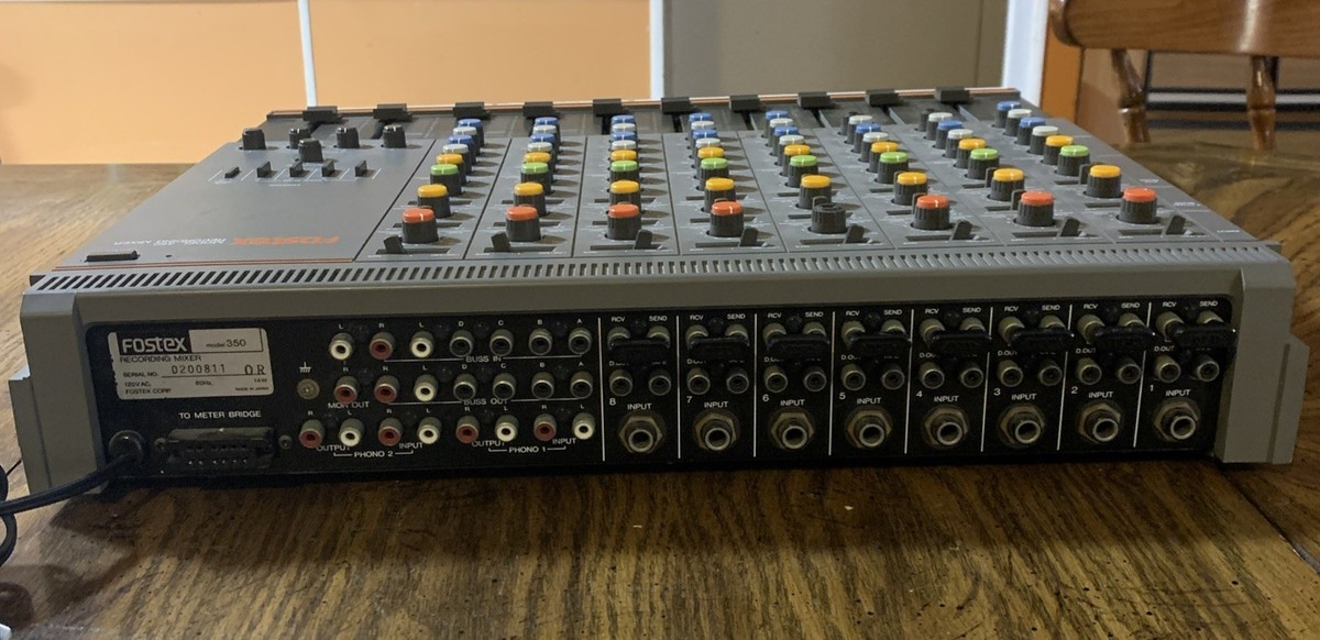 Fostex Model 350 Recording Mixer Vintage 1983 - Works Read