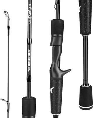 Crixus Fishing Rods,Im6 Graphite Spinning Rod & Casting Rod W/Zirconium Oxide Ri