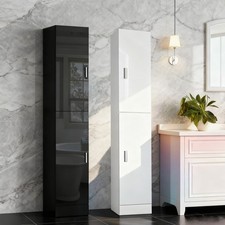 Bathroom Cabinet Cupboard Tall Free Standing Tallboy Storage Furniture 1900mm