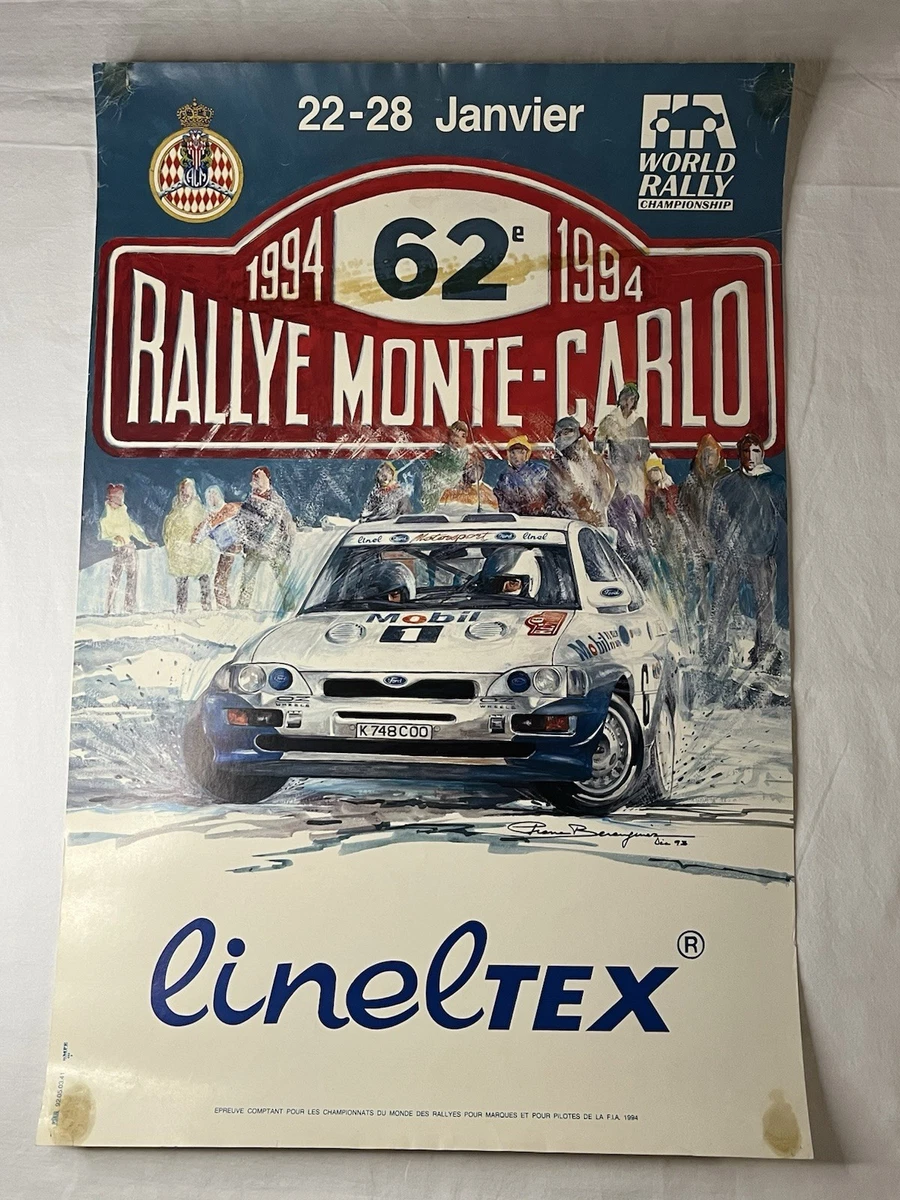 Affiche Officielle collection du Rallye de Monte Carlo Historique / 1999