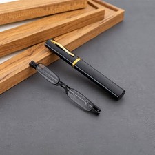 Portable Mini Pen-Case Reading Glasses Ultralight Spring Hinge Men Women Readers