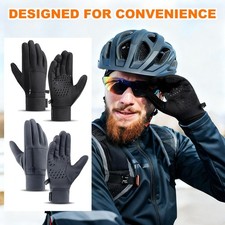 Winter Warm Windproof Waterproof Fleece Lined Thermal Touch Screen Gloves