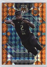 2023 Panini Mosaic Rookies Orange Mosaic Prizm 2/199 DJ Johnson #314 10lj