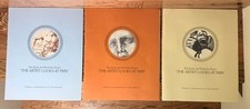 3 Vintage 1960s Percodan Oxycodone Pharma Art Portfolios Set Leonardo Van Gogh
