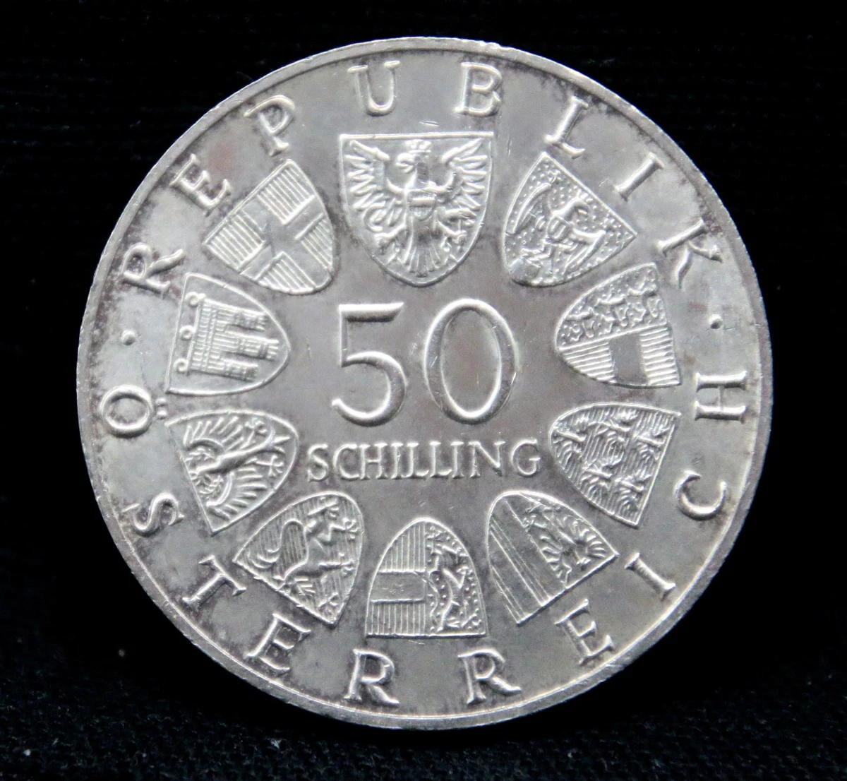 50 Schilling 900er Silber Österreich 1965 Universität Wien Silver Münze Coin