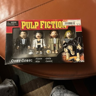 BRAND NEW! NECA 4 MINI FIG SET PULP FICTION OVERDOSE 2004 VINCE MIA JODY LANCE 