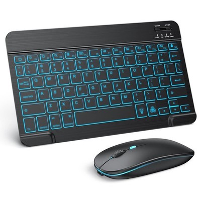 TECURS Bluetooth Keyboard and Mouse Combo for iPad - Rechargeable Wireless Keybo