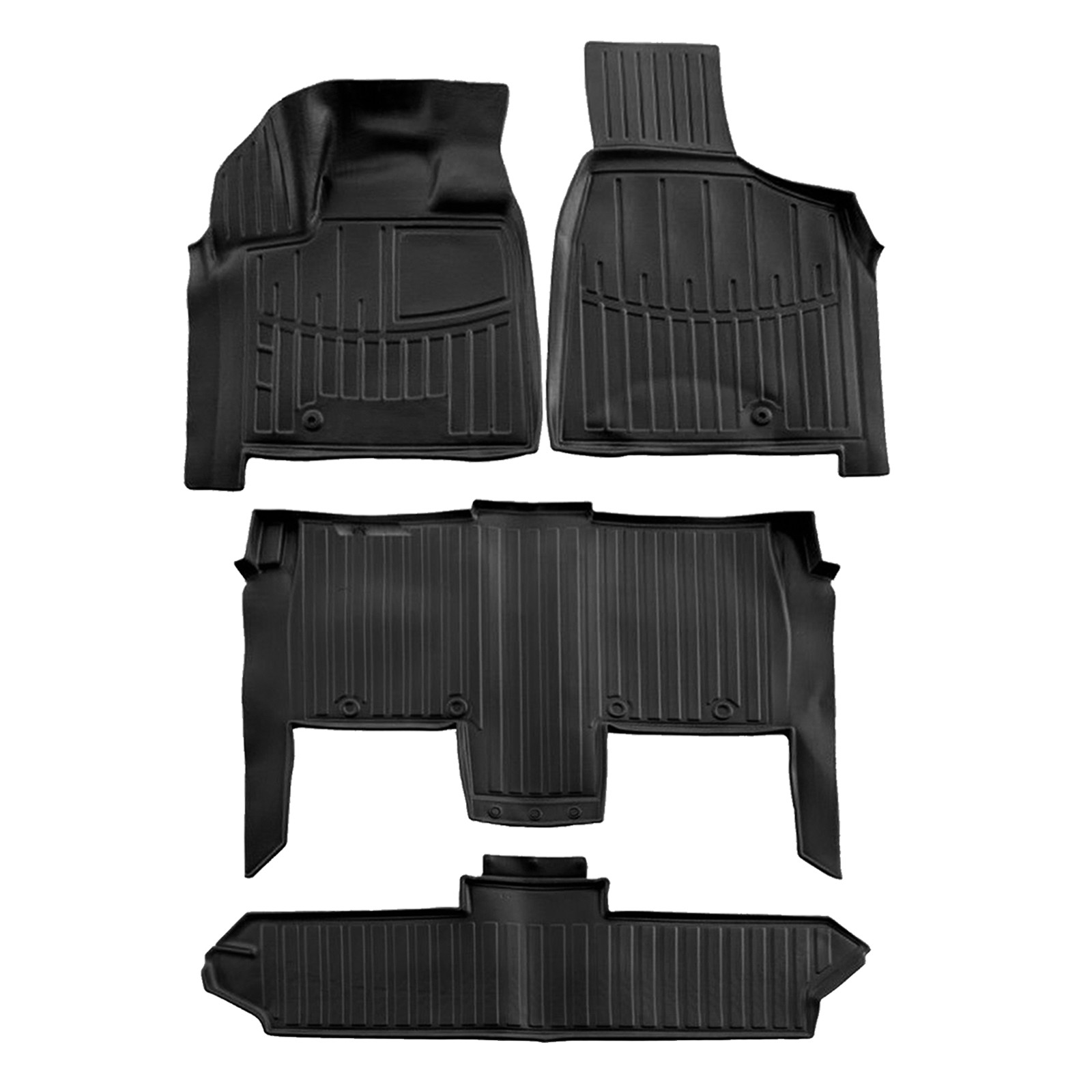 Tapis de sol caoutchouc Chrysler Grand Voyager 5 2008-2016 habitacle auto 3D