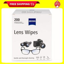 Zeiss- Pre-Moistened Lens Cleaning Wipes, 200 Count Anti-Reflective Coating New
