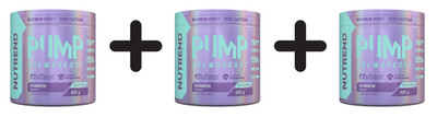 3 x Nutrend Pump Pre-Workout, Rainbow - 225g (81,41 EUR/kg)