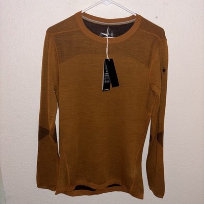 NWT Smartwool Men's Squash Intraknit Thermal Merino Base Layer Crew $150 NEW