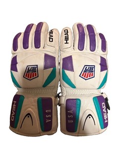 VINTAGE HEAD US SKI TEAM GLOVES USA MEDIUM THERMOLITE