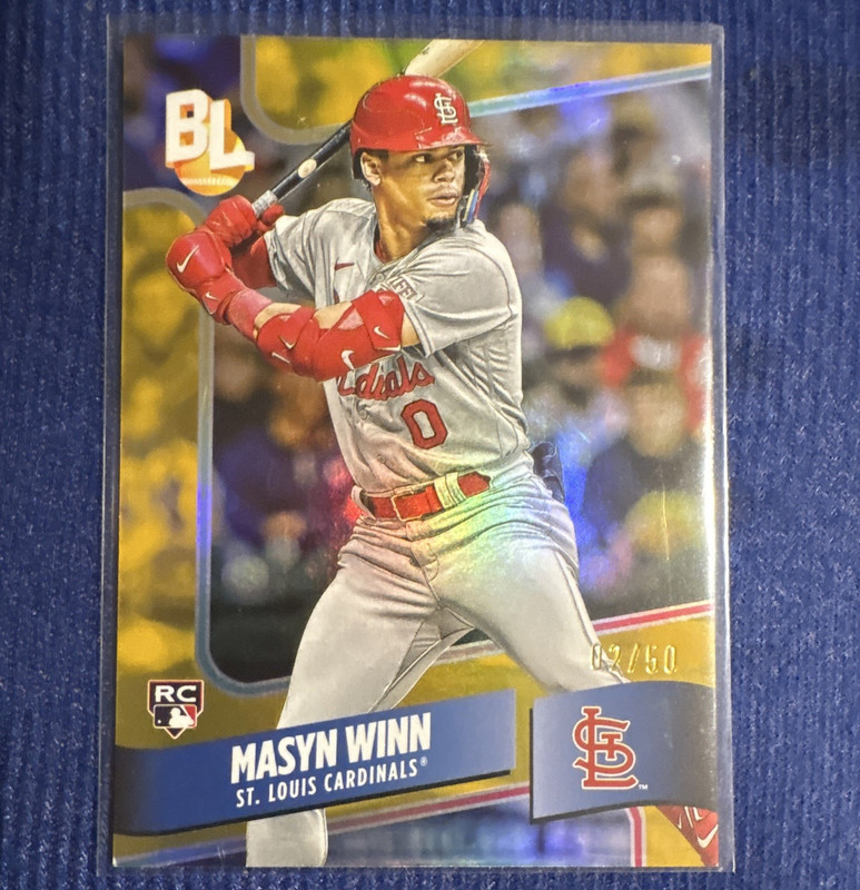 Topps 2024 Big League Rookie Masyn Winn RC WR-83 Gold Foil /50