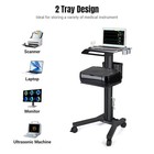 YesSources 2 Tiers Mobile Medical Cart Trolley Lab Dental Spa Salon Equipment — photo 3