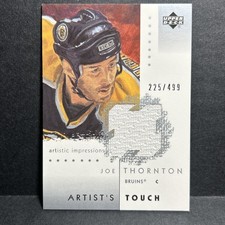 2002-03 Upper Deck Artistic Impressions Artist's Touch Jerseys /499 Joe Thornton