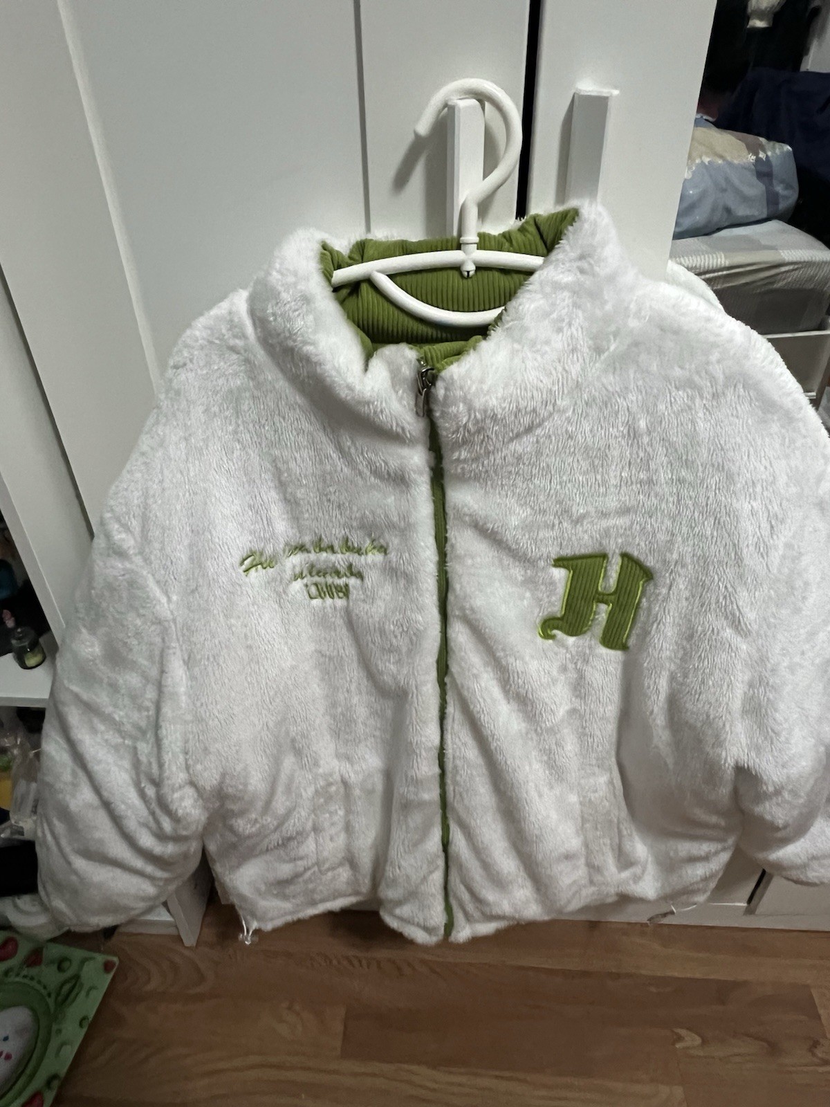 Reversible Oversized Puffer Jacket Thick Warm Bag… - image 2