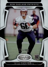 2025 Panini Certified Will Campbell Rookie /499 (RC) #190 New England Patriots