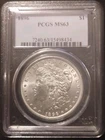 1896 Morgan Silver Dollar PCGS MS63