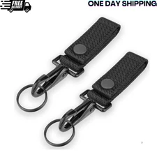 Ullnosoo Heavy Duty Belt Keeper Keychain Belt Clip, Key Ring Holder for Duty Bel