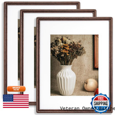 Richfocus 11X14 Picture Frame Set Of 3 Natural Solid Walnut Wood Frame High