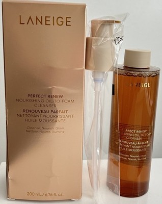 Laneige Perfect Renew Nourishing Oil to Foam Face Neck Cleanser NEW 200 ml 
