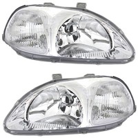 Scheinwerfer Set FüR Honda Civic Vi 6 Ej Ek H4 1995 - 1998 Lwr