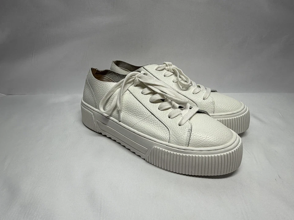 Zapatillas Crown Vintage Estilo Talla 9 Medianas Mujer Blancas Zapatos Foto 4 de 4