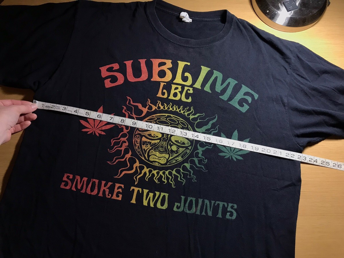 Vintage Sublime Graphic T Shirt LBC Smoke Two Joints Vtg