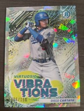 2022 Bowman Chrome Diego Cartaya Virtuosic Vibrations Atomic Refractor /150